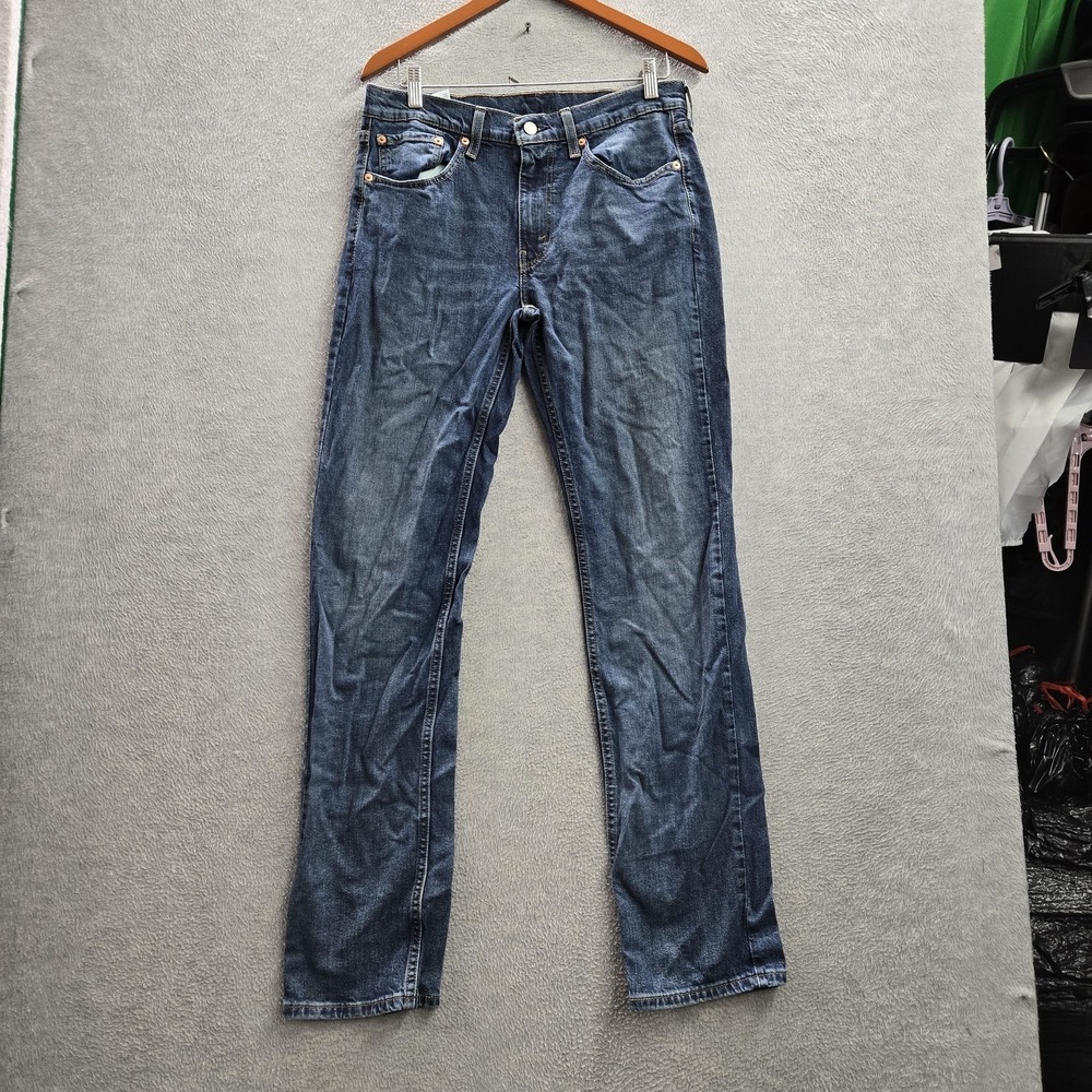 Levi's 514 Men Jeans 32X34 Blue Denim Straight Fit 32" Inseam